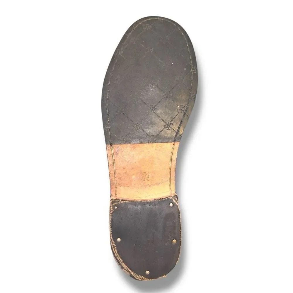 Black Jack Rogers Leather Penny Loafers Size 11